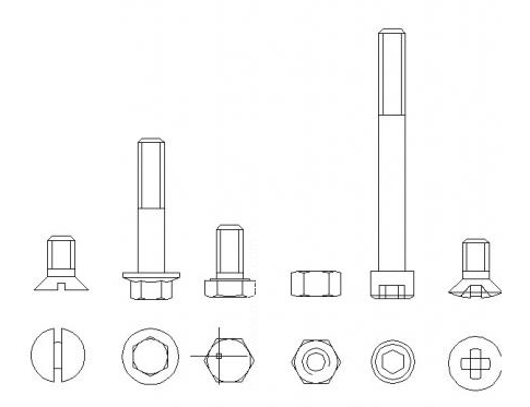 汽車螺栓結(jié)構(gòu)圖